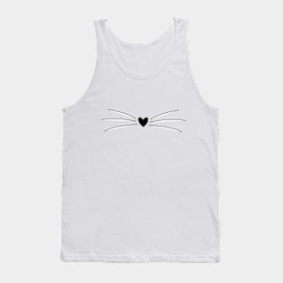Cute kitty nos with whiskers Tank Top